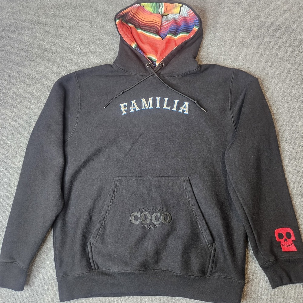 Disney Coco X Shoe Palace Embroidered Hoodie Skull Remember Size Medium Pixar